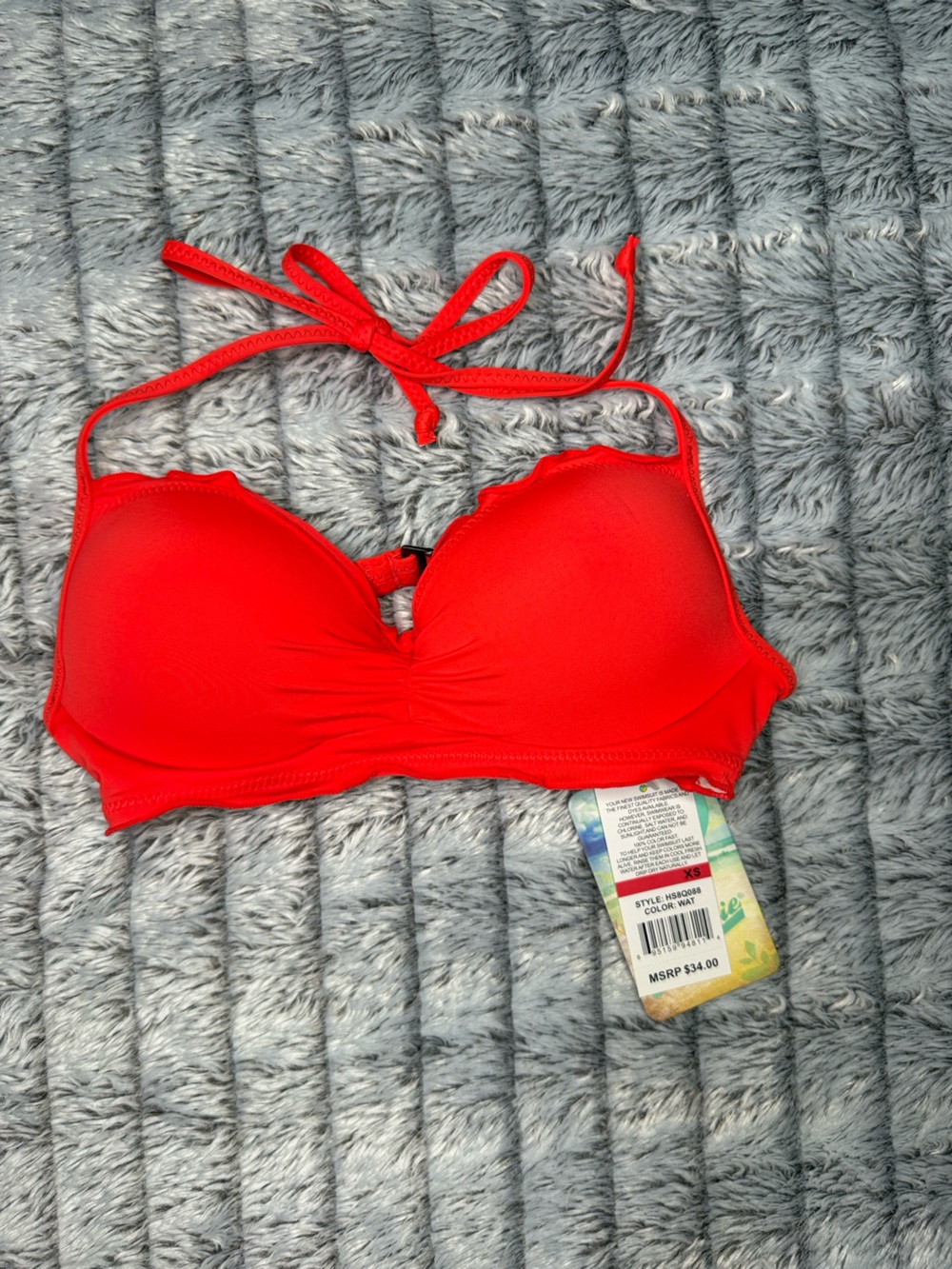 Hobie Red Women's Halter Bikini Top